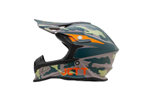 Capacete Off Road Jett Fast Factory Edition 3 Verde Laranja